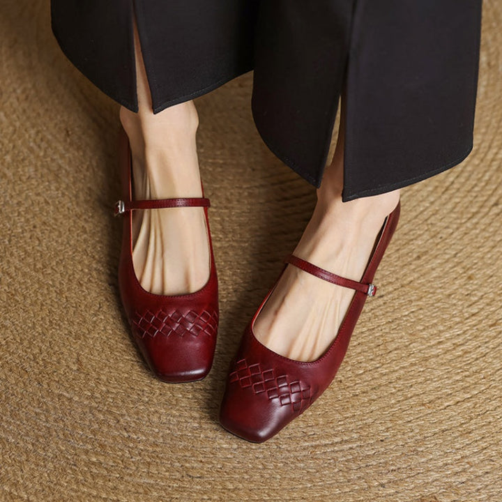 Verity | Ballerina Mary Jane con Punta Quadrata