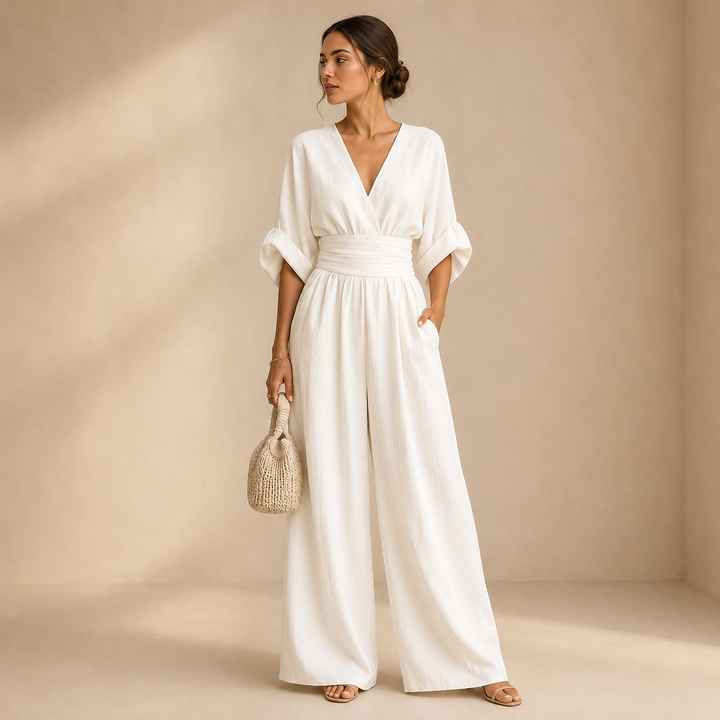 Liliana | Jumpsuit Elegante - Bianco