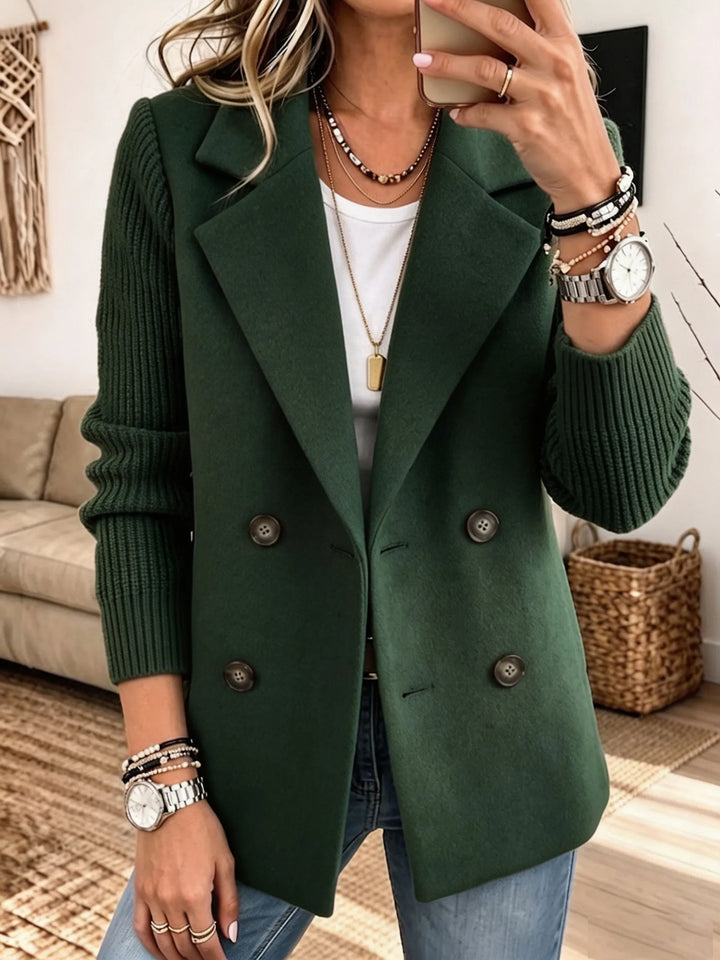 Carla | Blazer Elegante con Maniche in Maglia