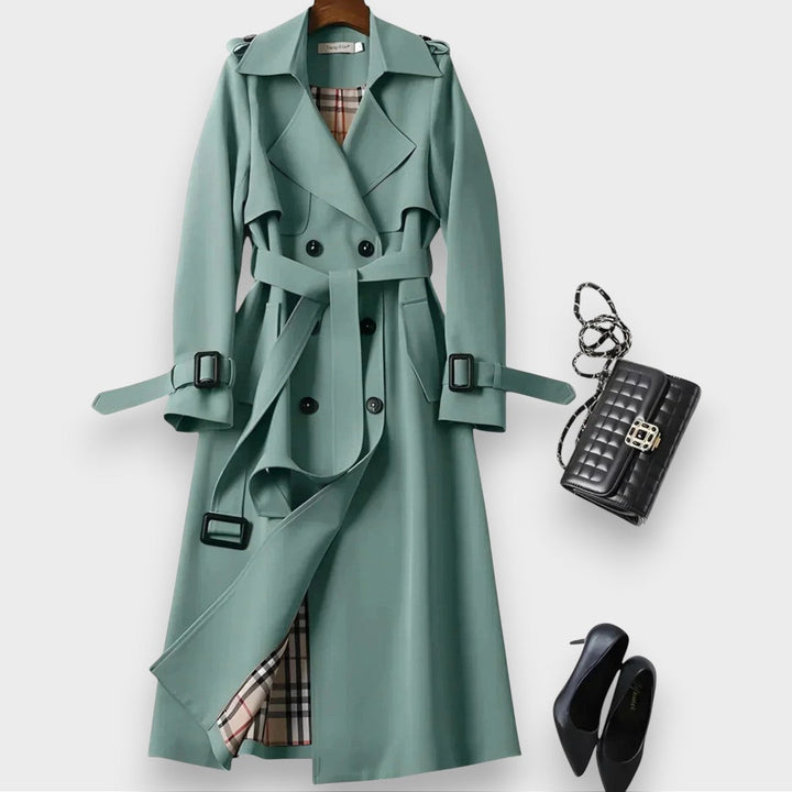 Trench Elegante e Raffinato - Verde