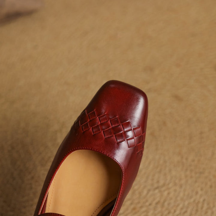 Verity | Ballerina Mary Jane con Punta Quadrata