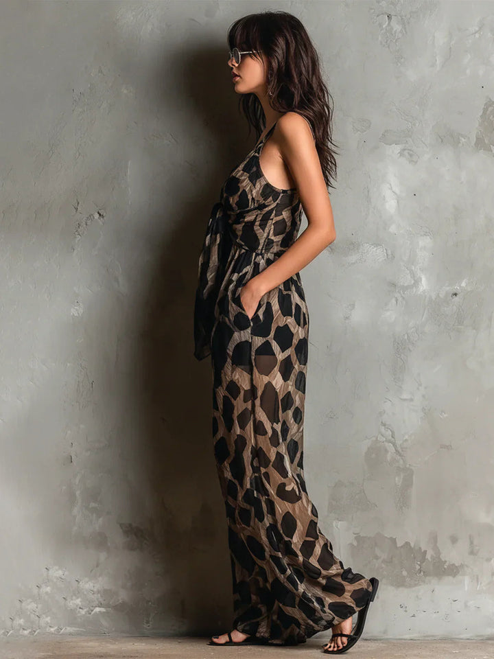 Patrizia — Jumpsuit Constance a Stampa Leopardata