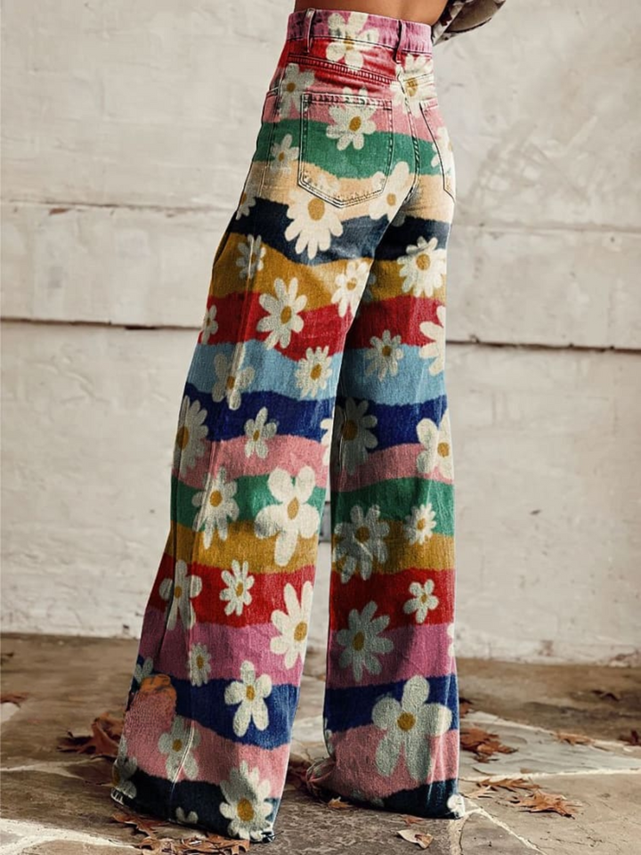 Léon | Pantaloni Eleganti A Fiori