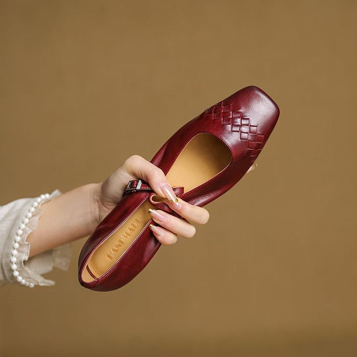 Verity | Ballerina Mary Jane con Punta Quadrata