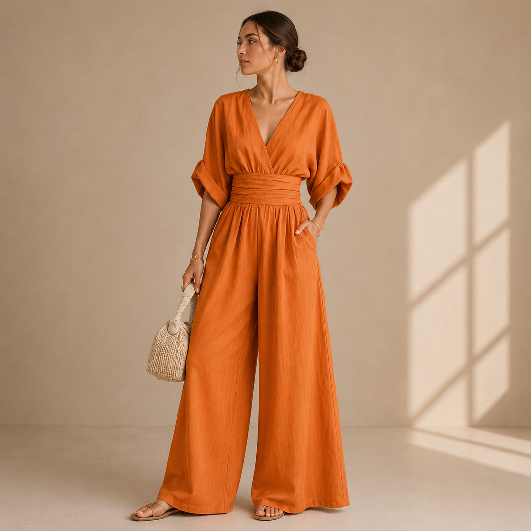 Liliana | Jumpsuit Elegante - Arancione