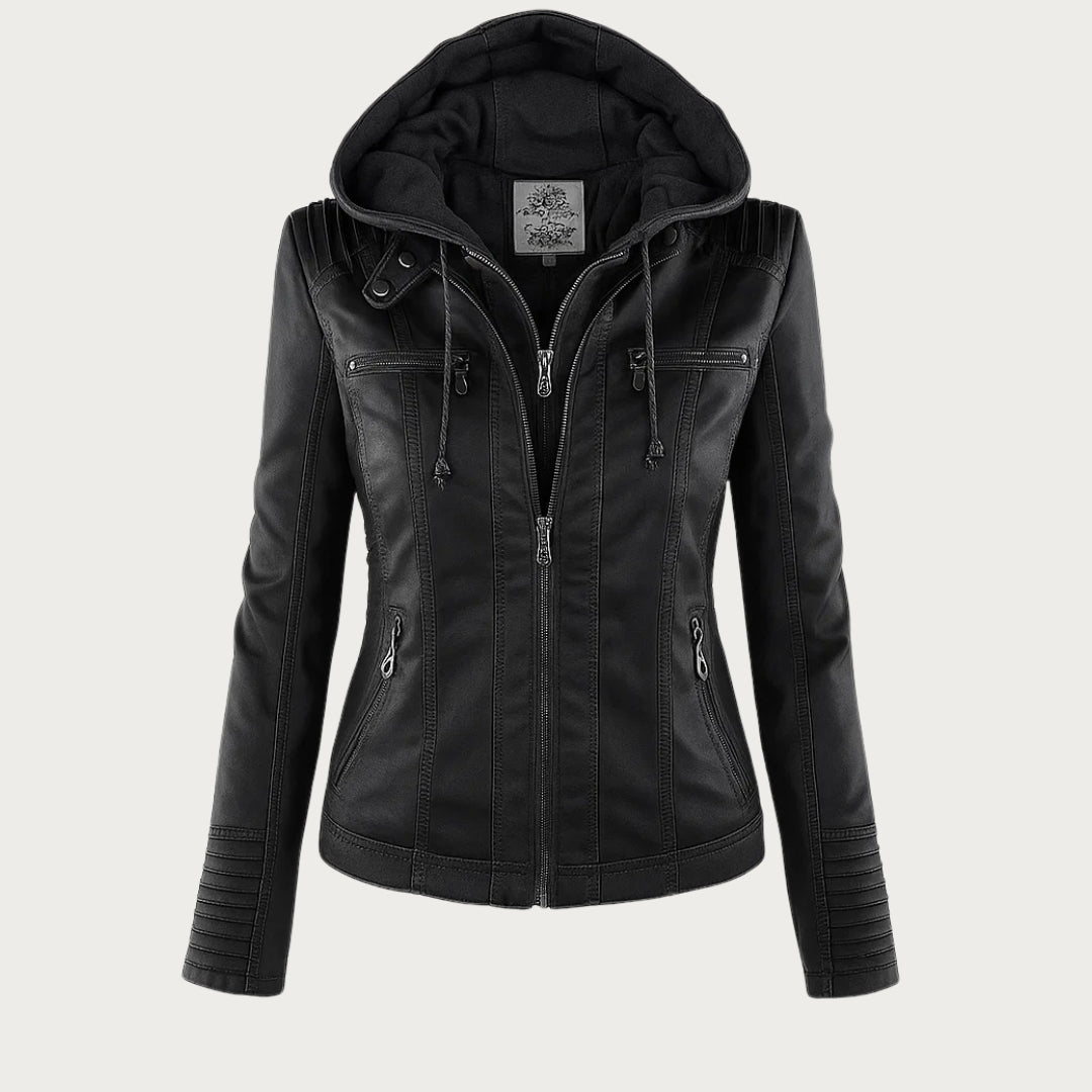 Giacca in pelle nera