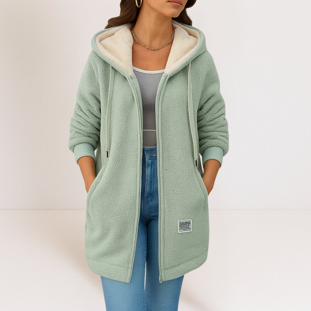 Marisa | Giacca in Pile da Donna - Verde