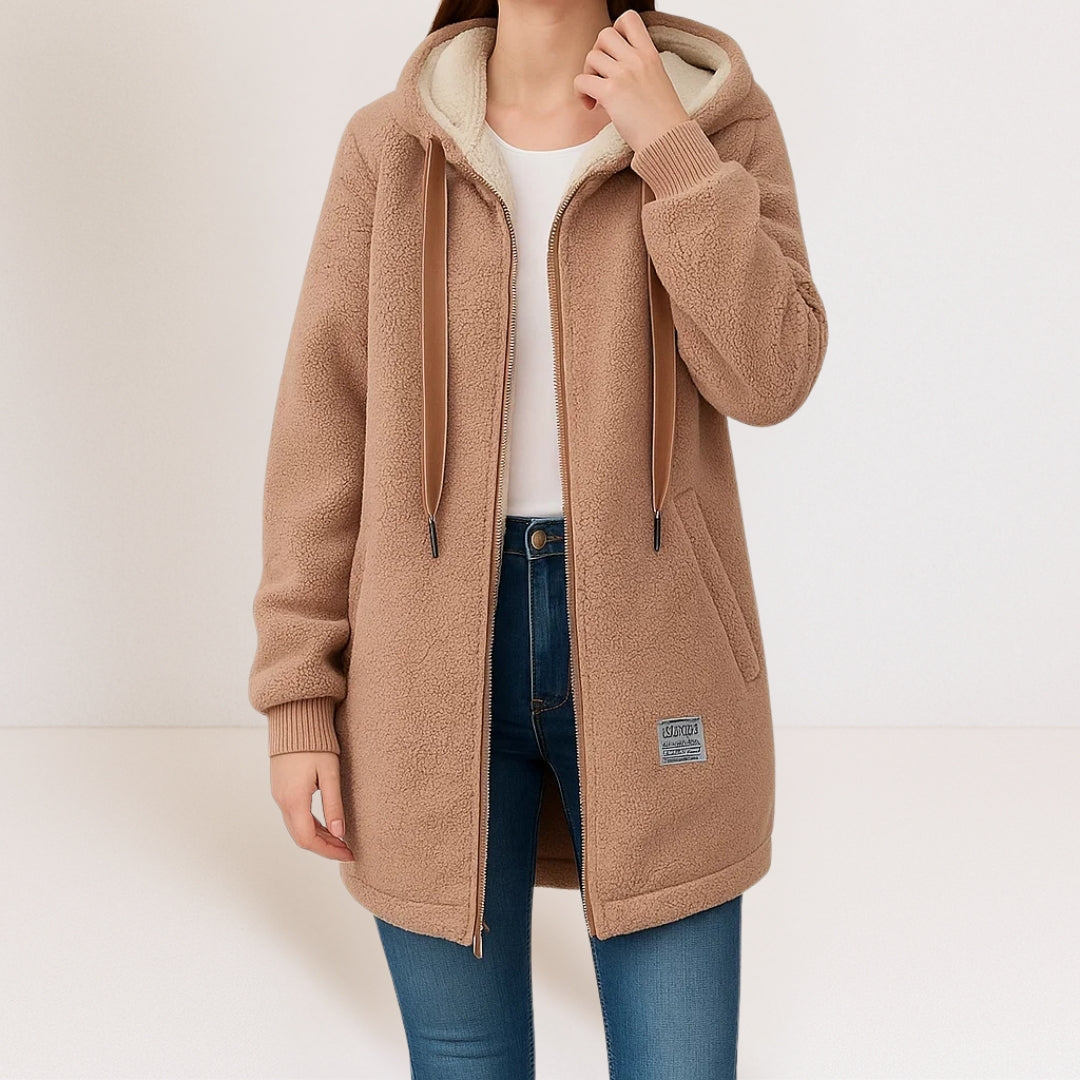Marisa | Giacca in Pile da Donna - Marrone