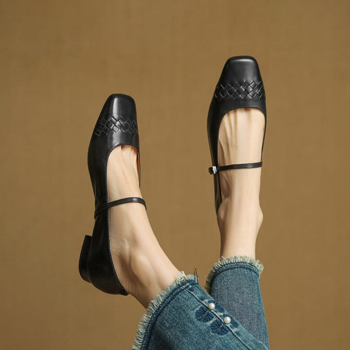 Verity | Ballerina Mary Jane con Punta Quadrata