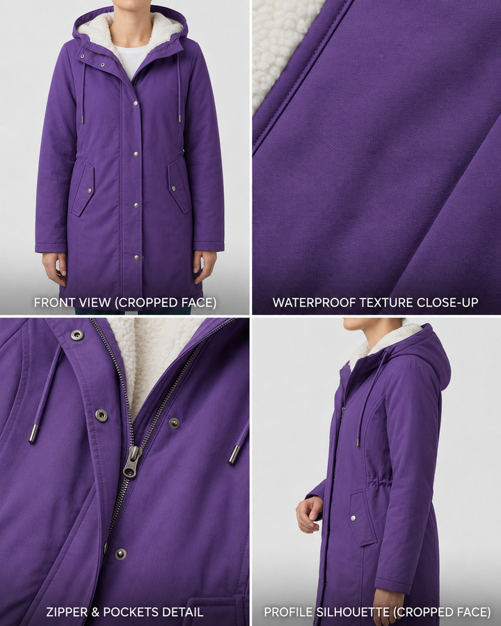 Adriana | Parka Lungo Impermeabile