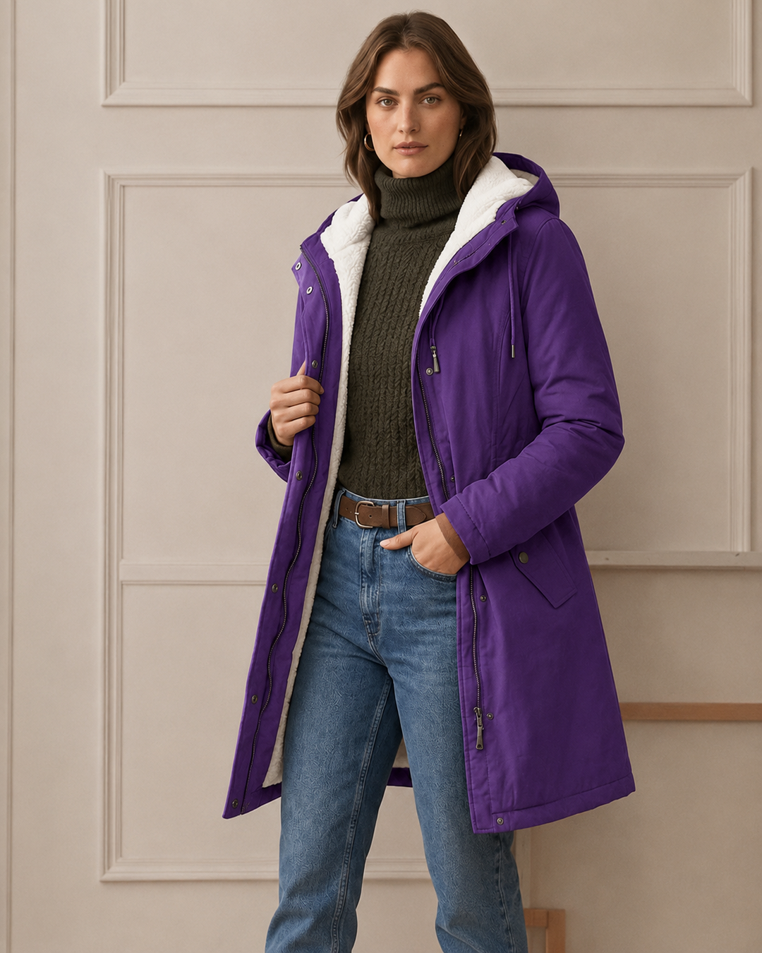 Adriana | Parka Lungo Impermeabile