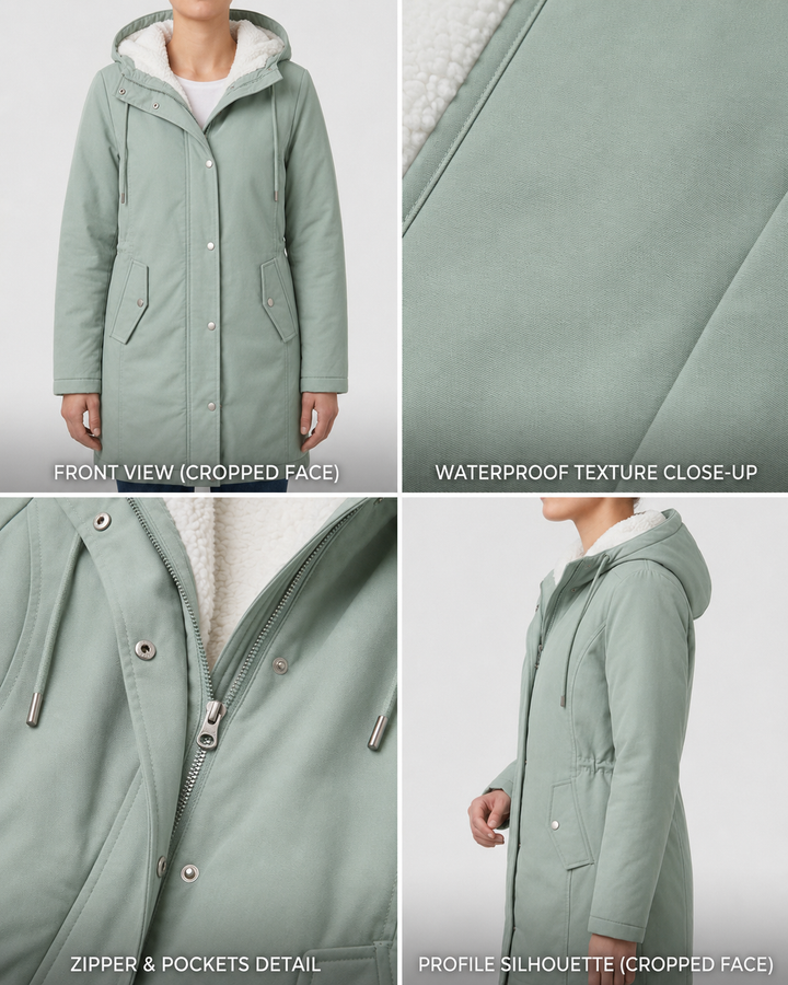 Adriana | Parka Lungo Impermeabile
