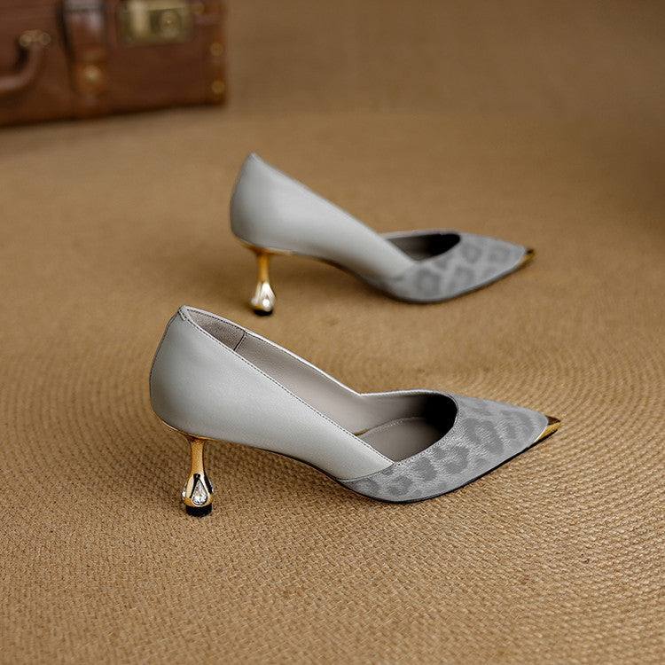 Clair | Scarpe con Tacco in Vera Pelle
