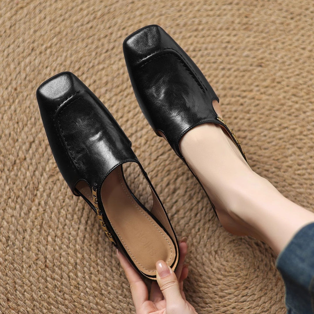 Avella | Mules In Pelle