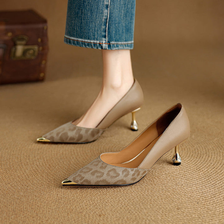 Clair | Scarpe con Tacco in Vera Pelle
