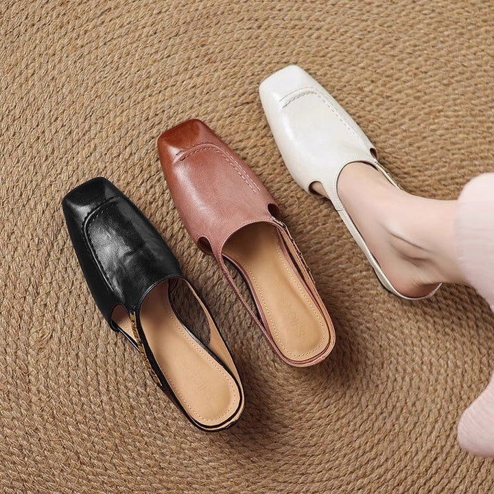 Avella | Mules In Pelle