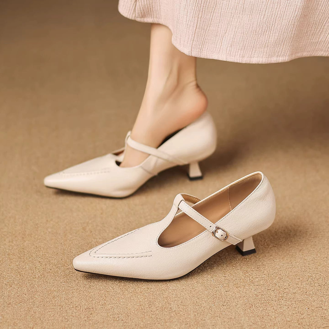 Tirea | Scarpe con Tacco in Vera Pelle
