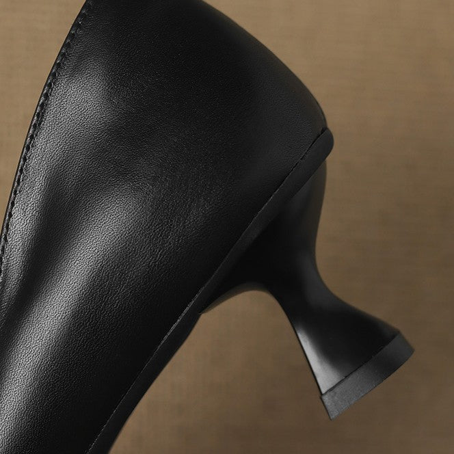 Calenne | Kitten Heel In Pelle