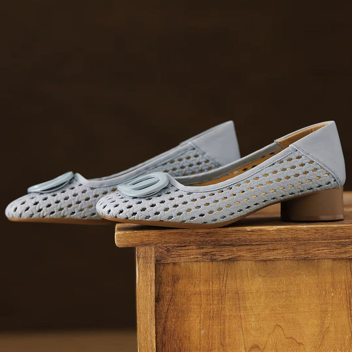 Opium | Ballerine In Pelle Intrecciata