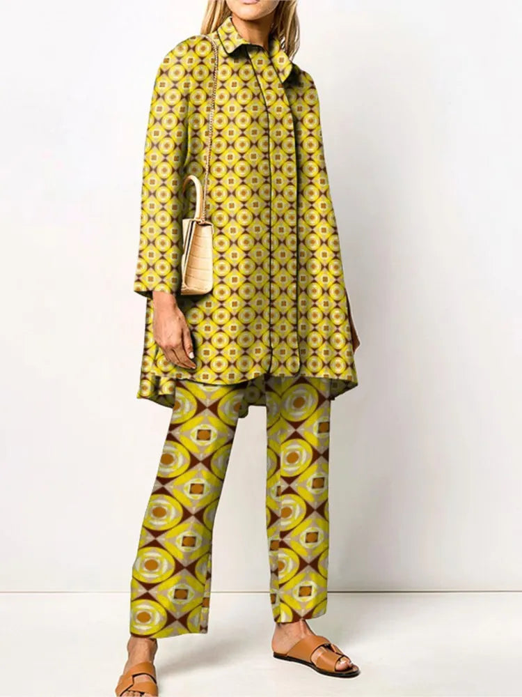 Giulia | Completo Due Pezzi Vintage Elegante - Giallo