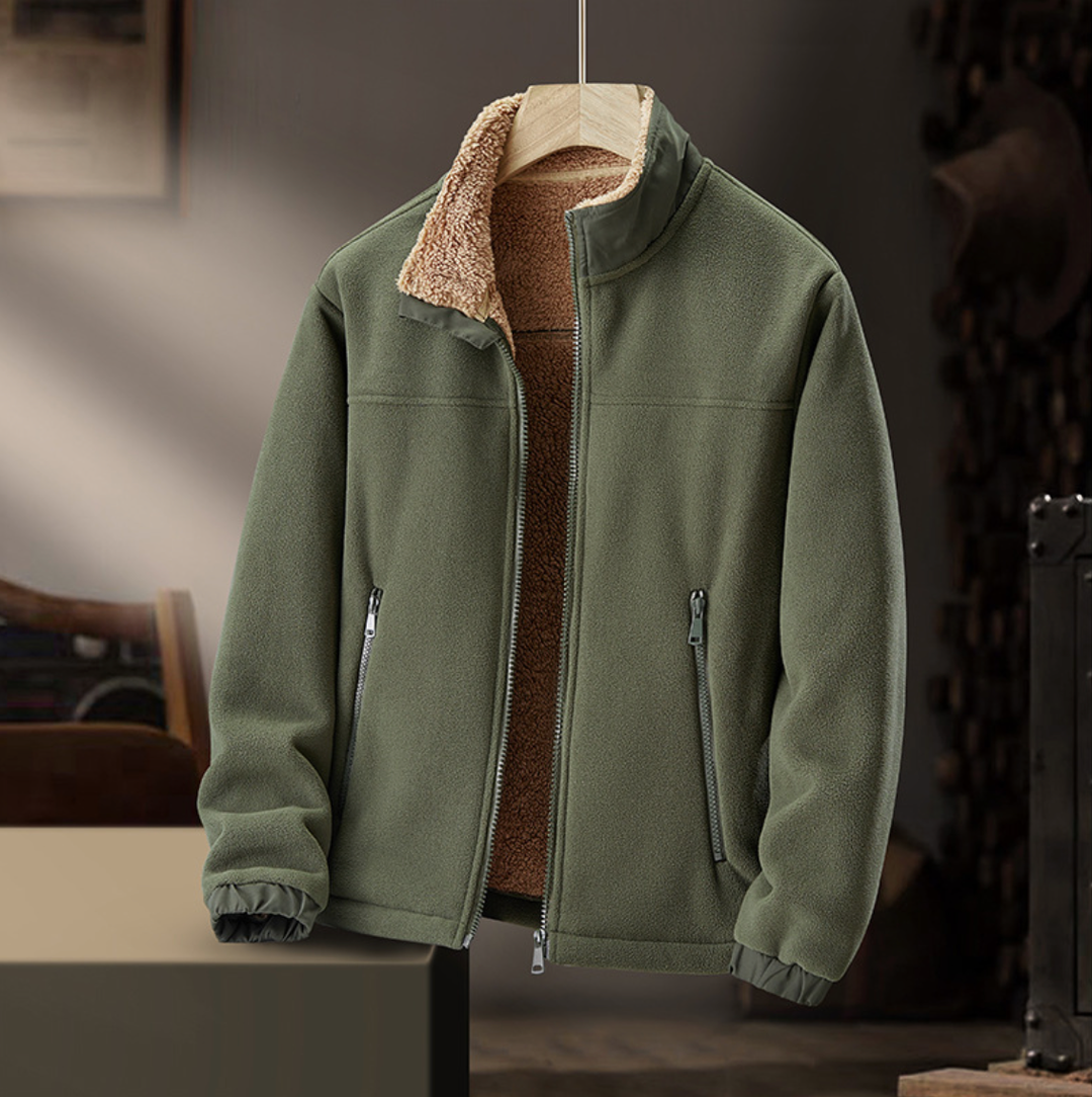 Grayson | Giacca con Zip e Collo in Peluche