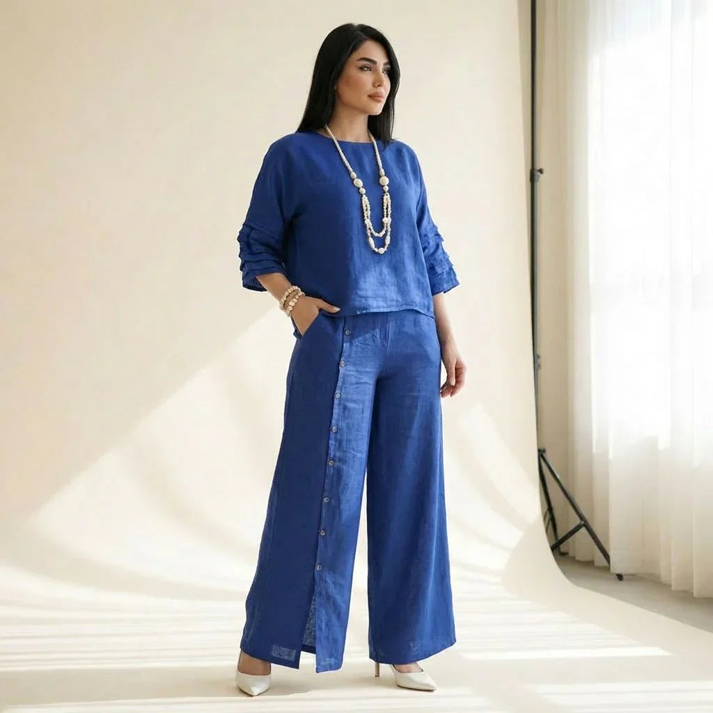 Completo Top e Pantaloni Palazzo