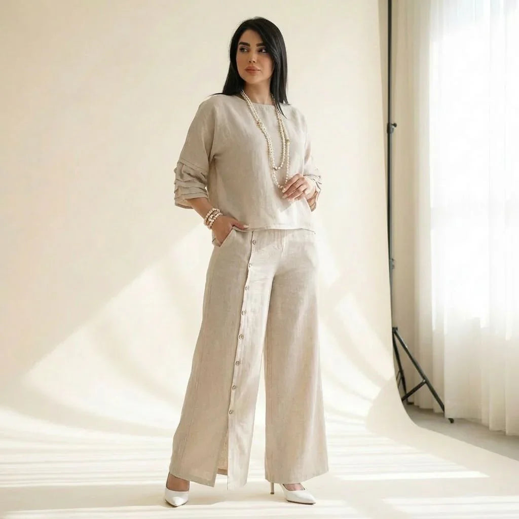 Completo Top e Pantaloni Palazzo