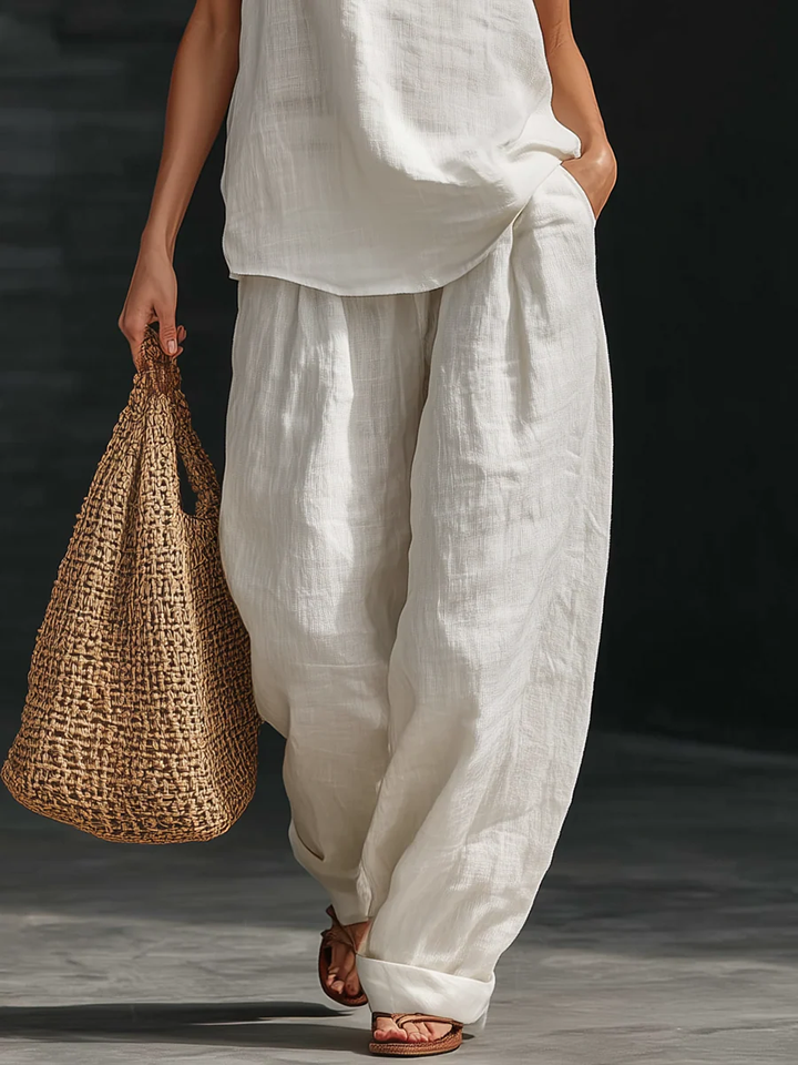 Zoe | Top Senza Maniche e Pantaloni Ampi
