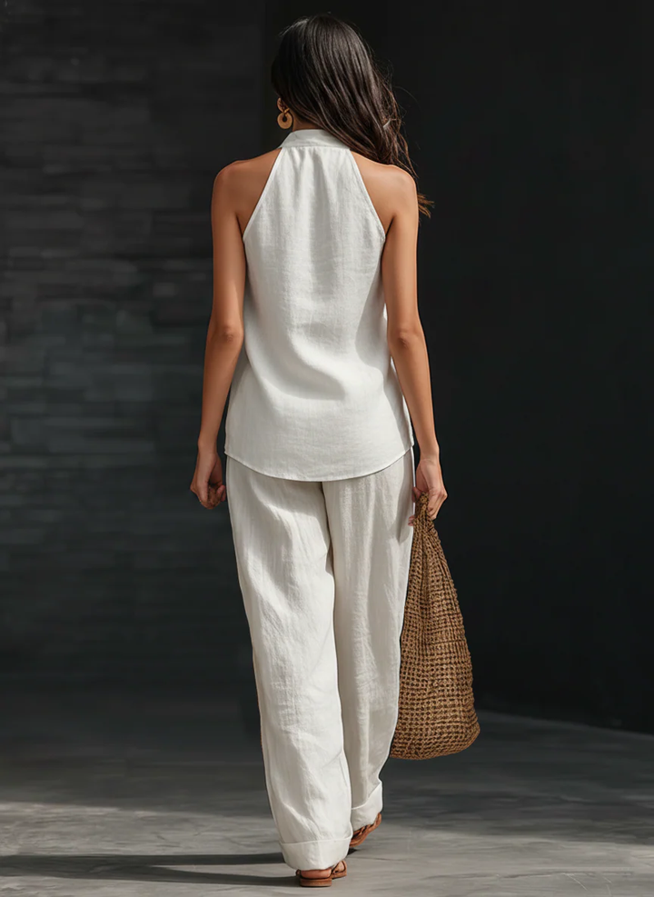 Zoe | Top Senza Maniche e Pantaloni Ampi