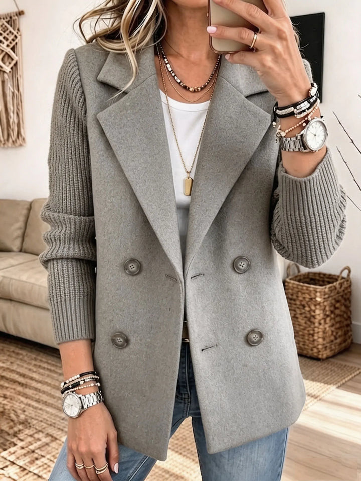 Carla | Blazer Elegante con Maniche in Maglia