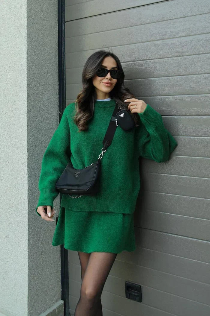 Completo morbido in maglia Verde