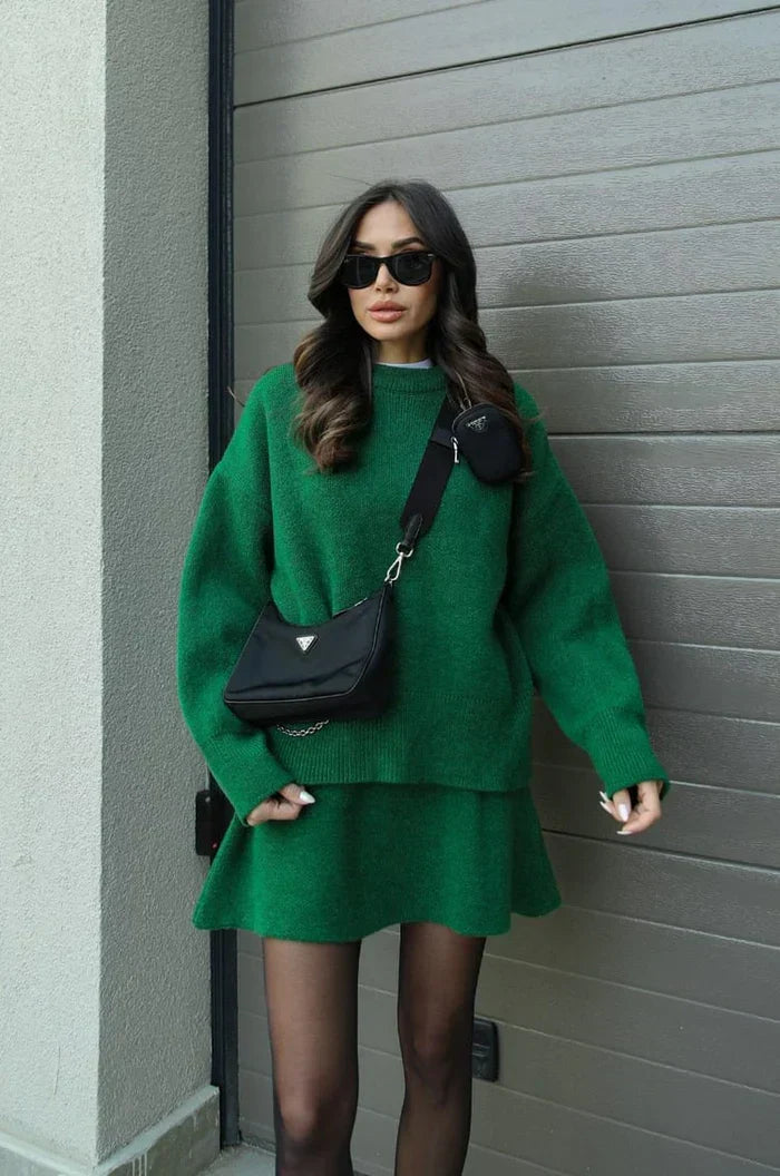 Completo morbido in maglia Verde
