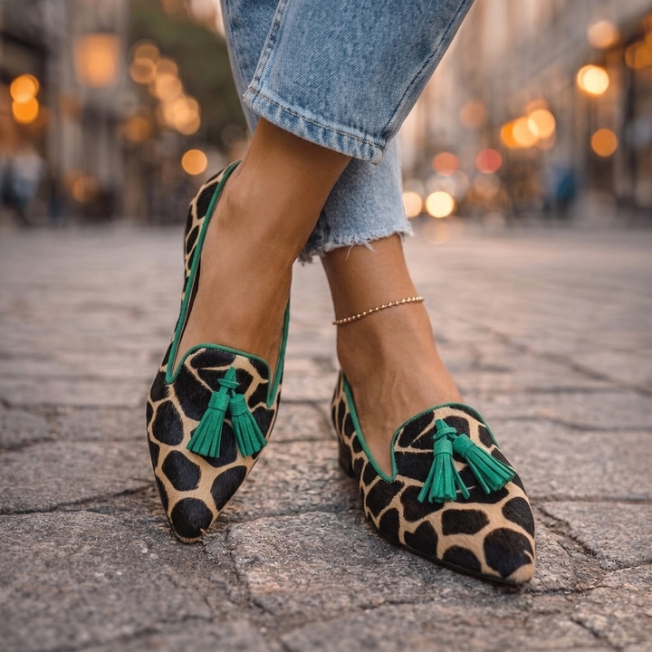 Ondina | Ballerine A Punta Con Nappe