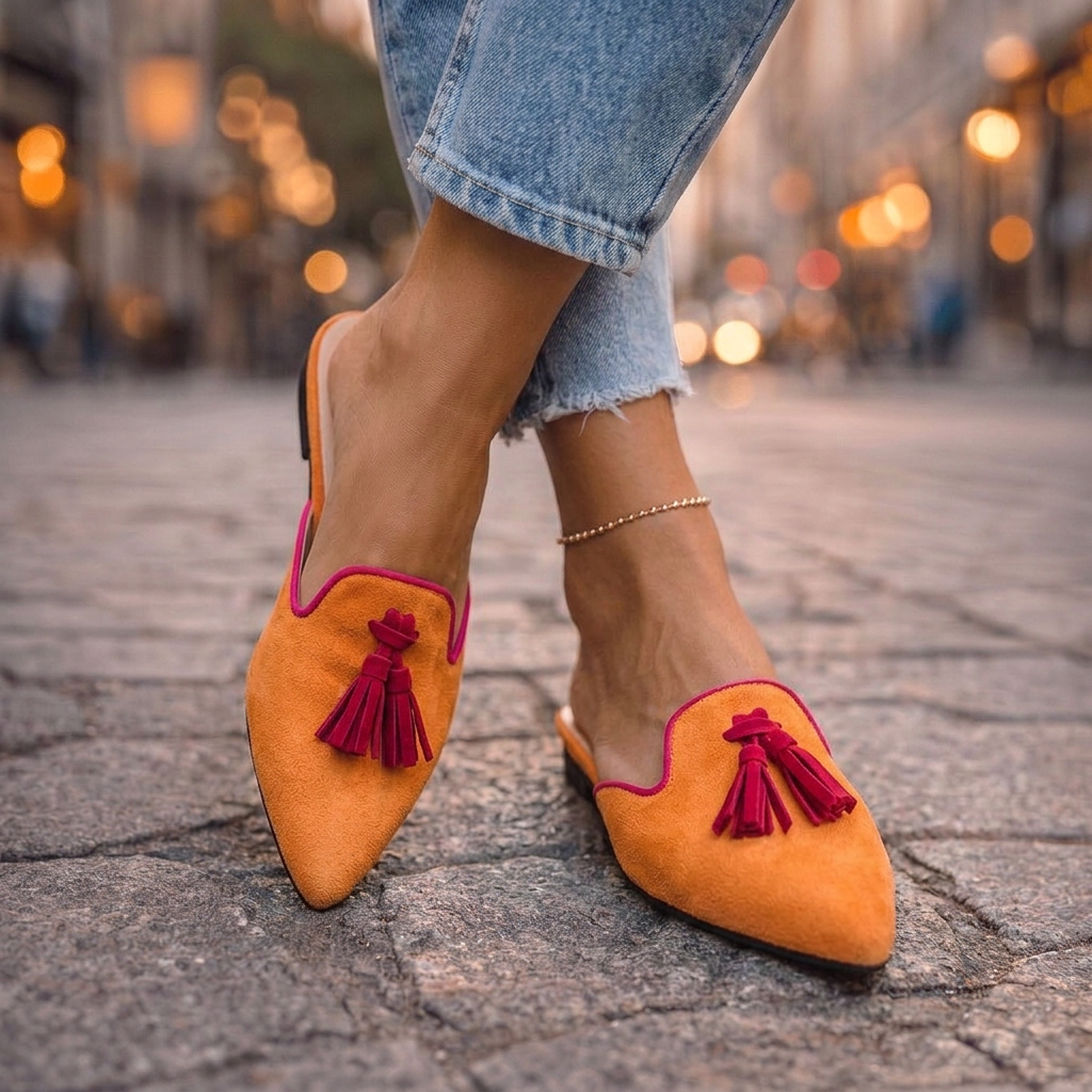 Serafina | Slide A Punta Con Nappe