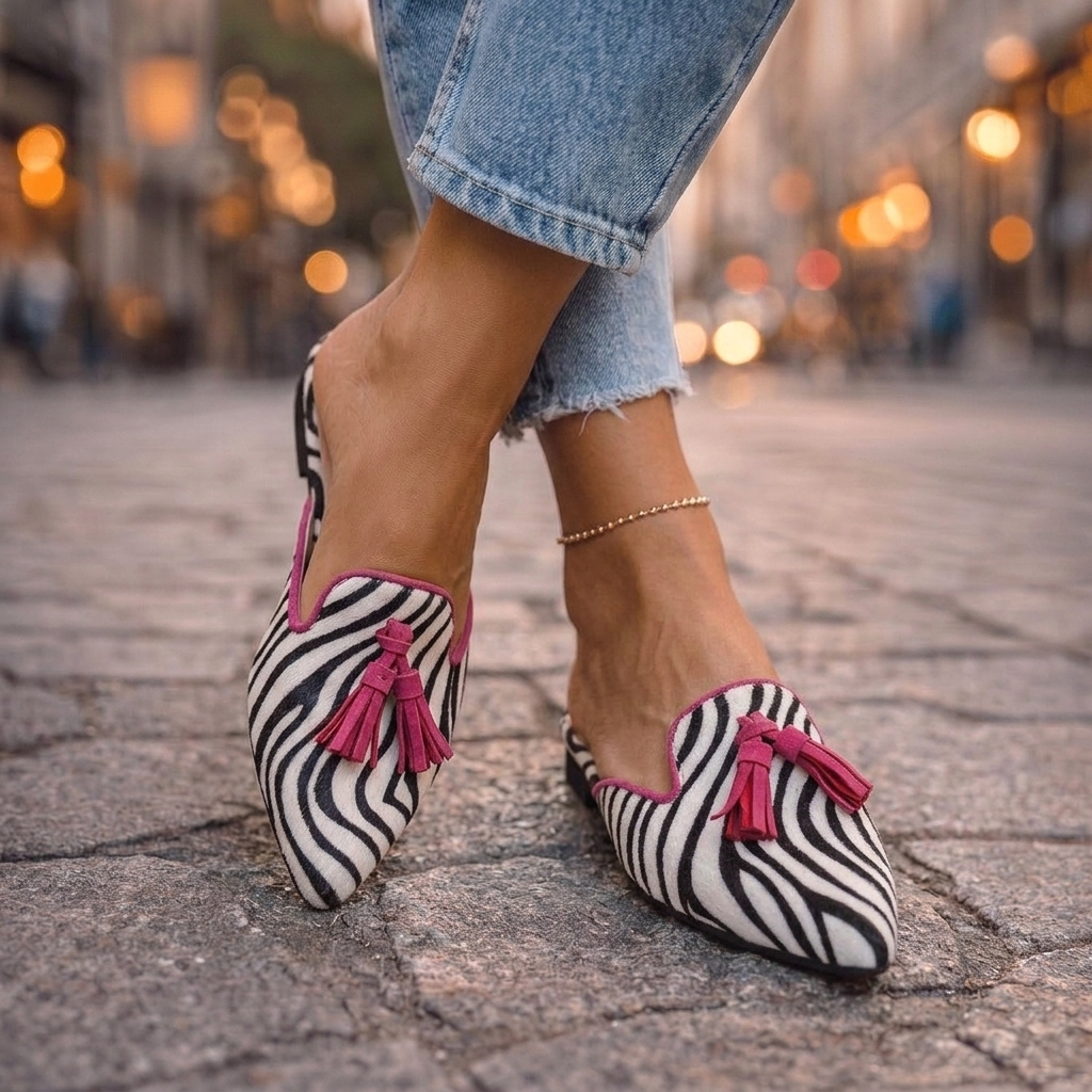 Serafina | Slide A Punta Con Nappe