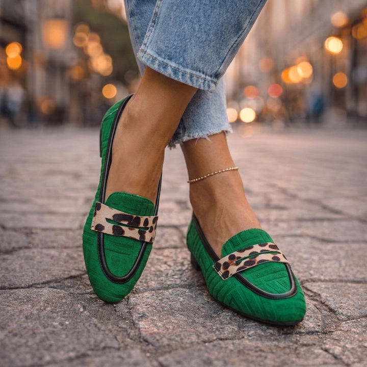 Fiorella | Mocassini Slip-On Leopardati