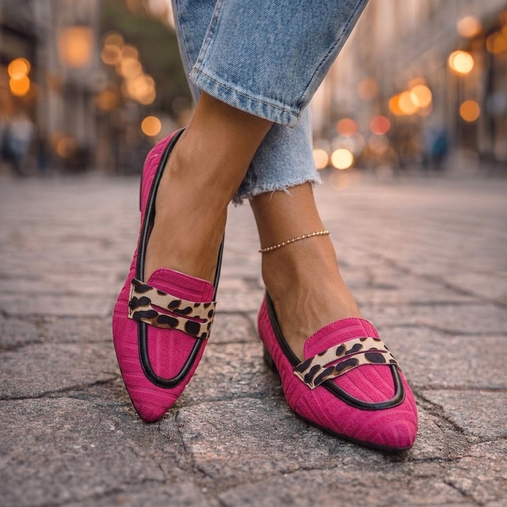 Fiorella | Mocassini Slip-On Leopardati