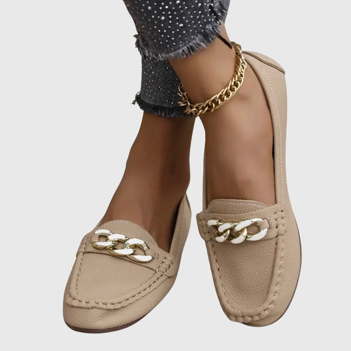 Paola | Mocassini Eleganti E Comodi - Beige