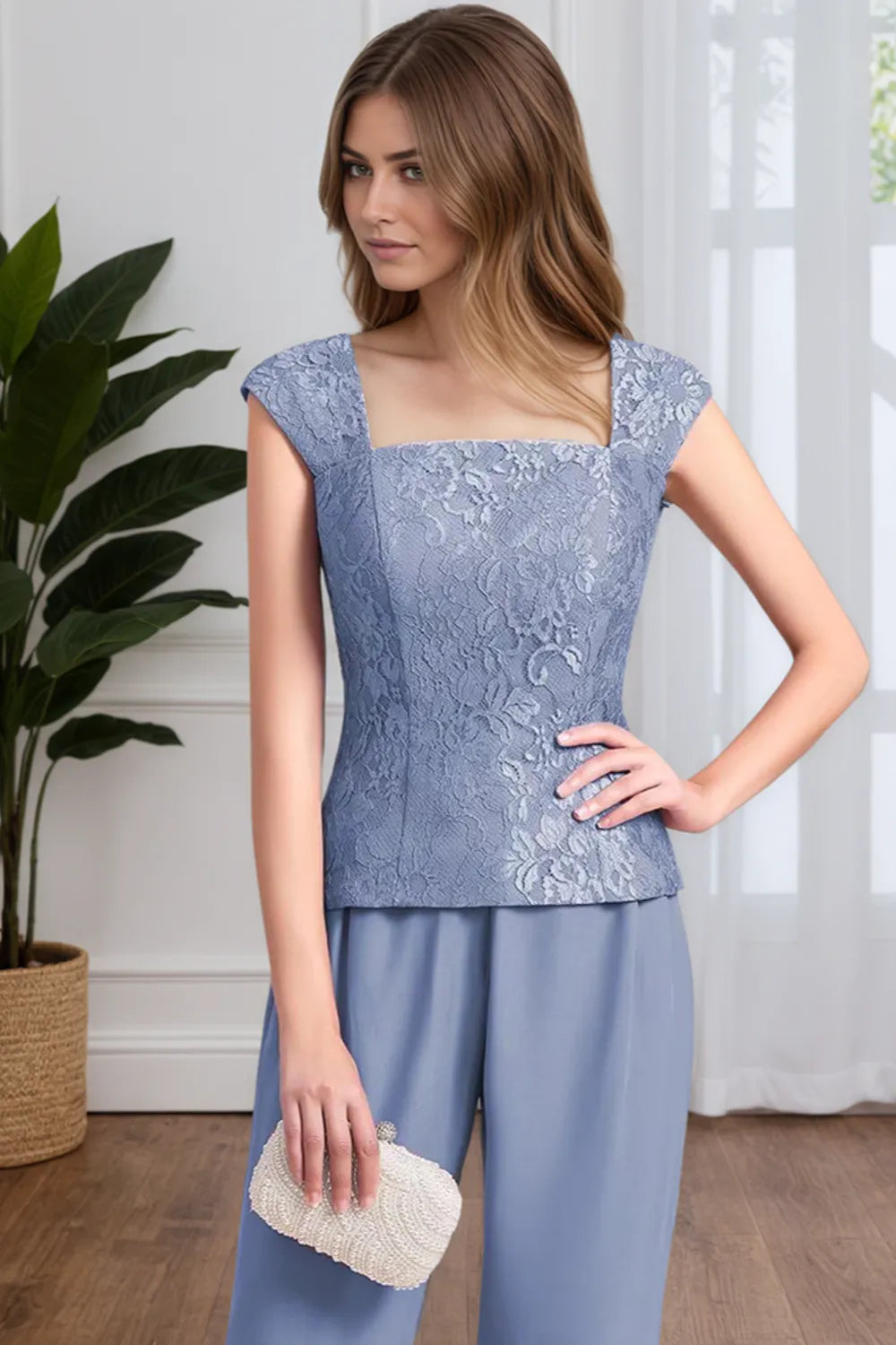 Elegante Completo Formale In Tre Pezzi Con Pantaloni