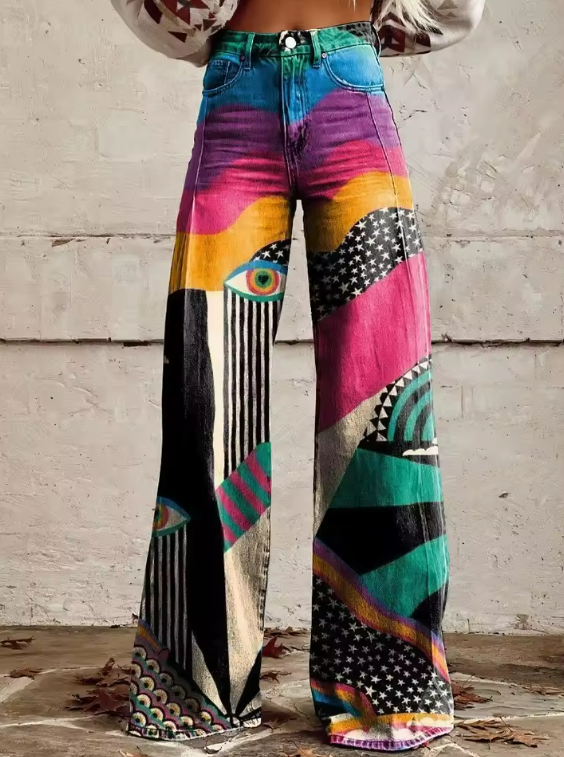 Talia | Pantaloni Svasati Boho Chic