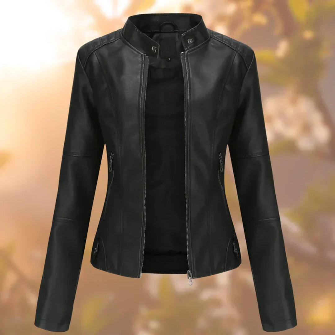 Larissa | Giacca Biker da Donna con Zip e Vestibilità Slim
