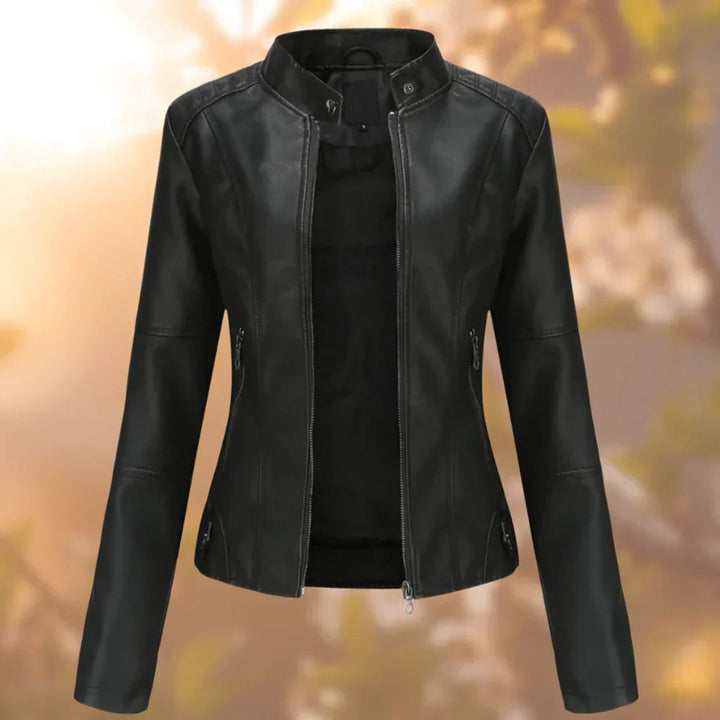 Larissa | Giacca Biker da Donna con Zip e Vestibilità Slim