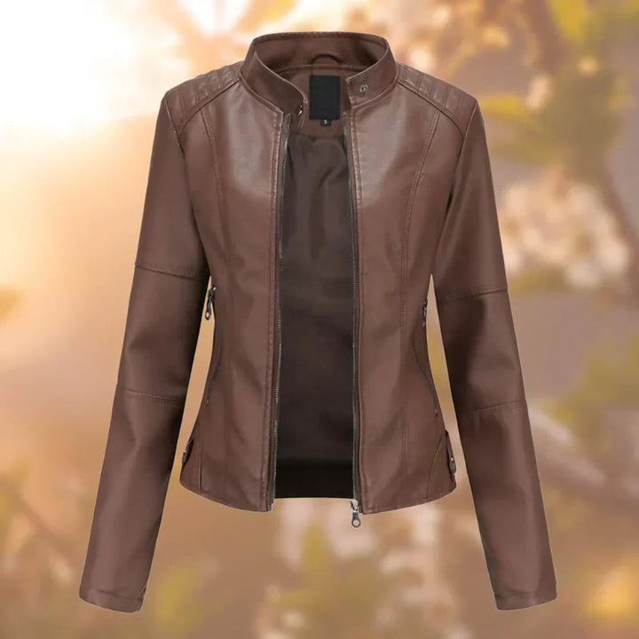 Larissa | Giacca Biker da Donna con Zip e Vestibilità Slim