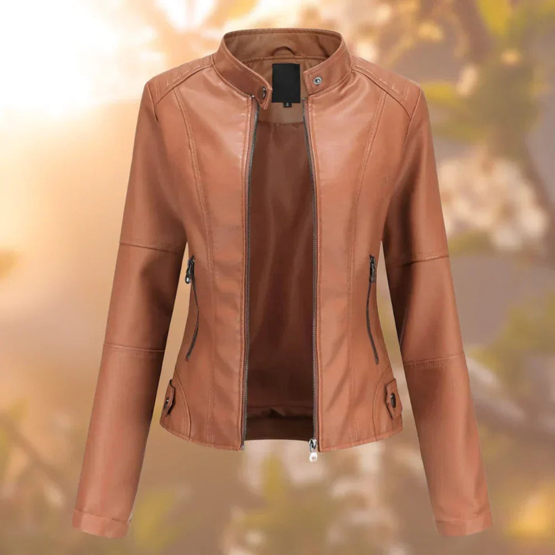 Larissa | Giacca Biker da Donna con Zip e Vestibilità Slim
