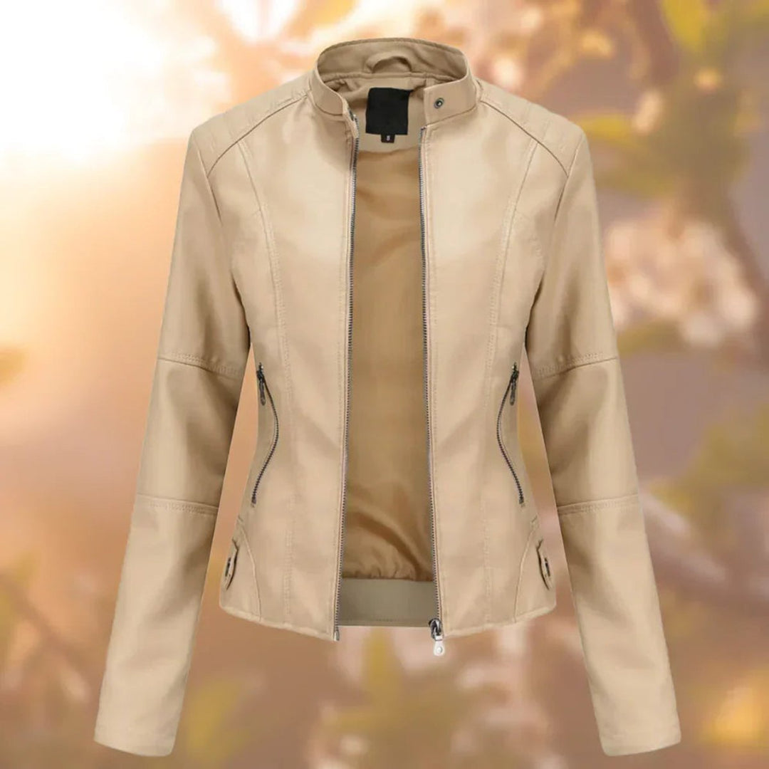 Larissa | Giacca Biker da Donna con Zip e Vestibilità Slim